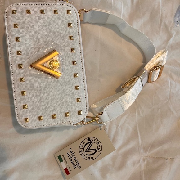Valentino Orlandi White and Gold Women´s Bag